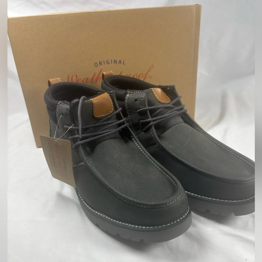 Weatherproof Vintage Chester Men’s Boots Size 12M Grey New in Box